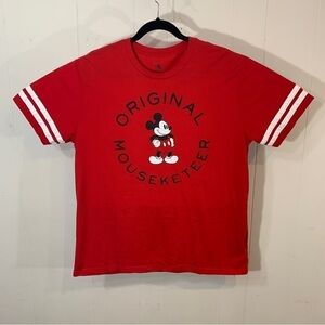 Disney Parks Mickey Mouse Original Mouseketeer Red T-Shirt Men’s Size XL